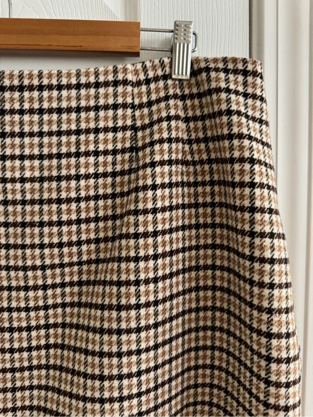 LOFT Horsebit Plaid Mini Skirt 14